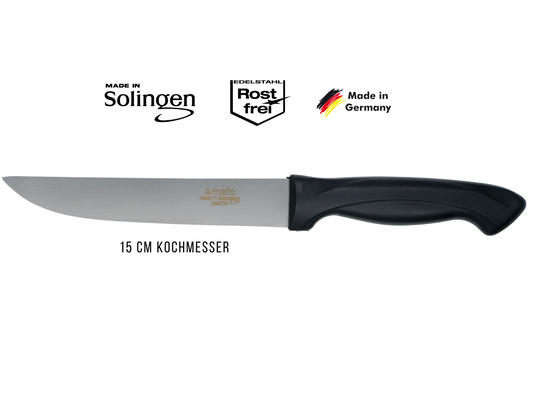 Amefa Solingen Kochmesser 15cm, Rostfrei u. Edelstahl Made in Germany