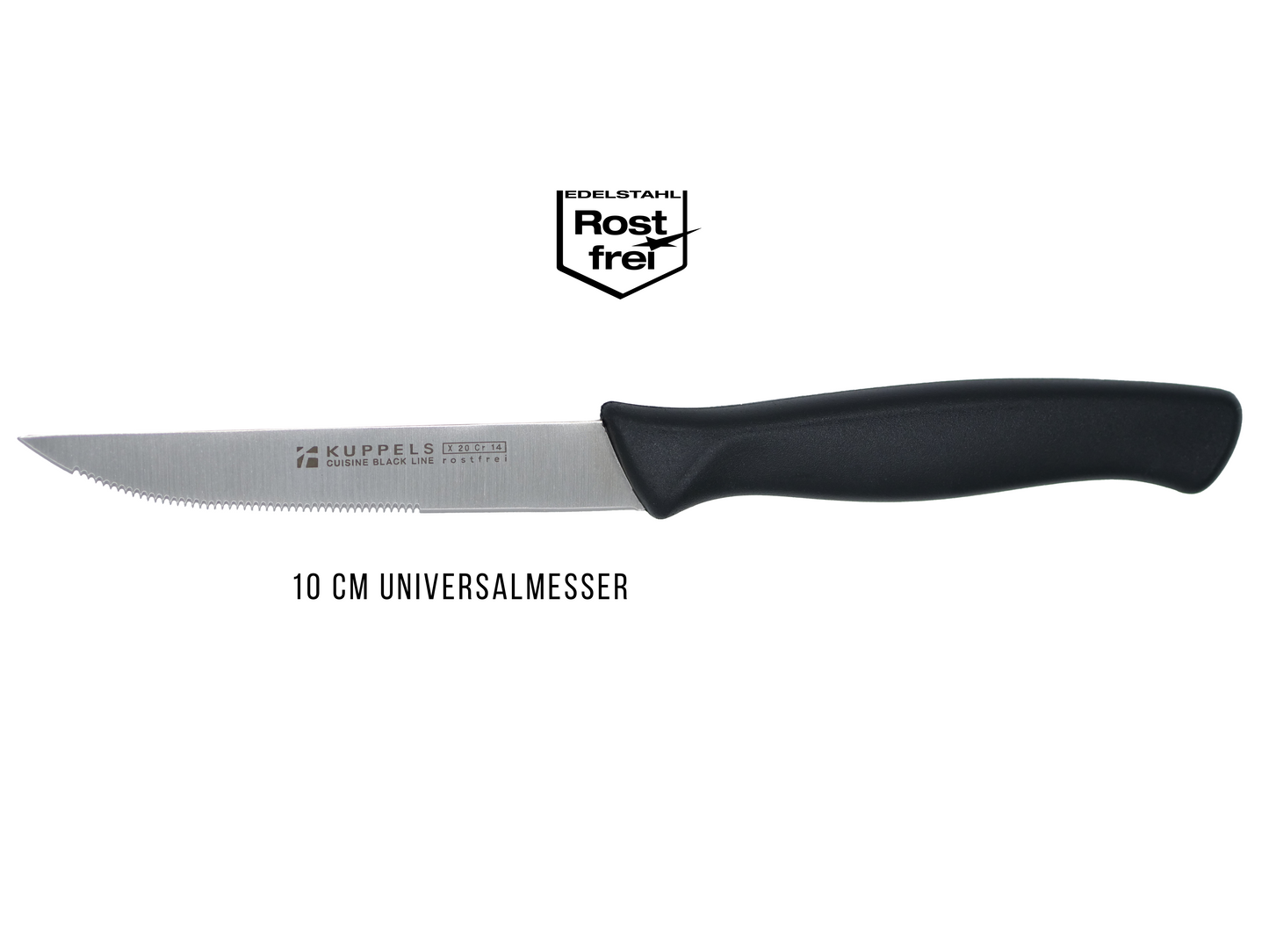 KUPPELS Steak,-Universal,-Küchenmesser 10cm, Made in Germany