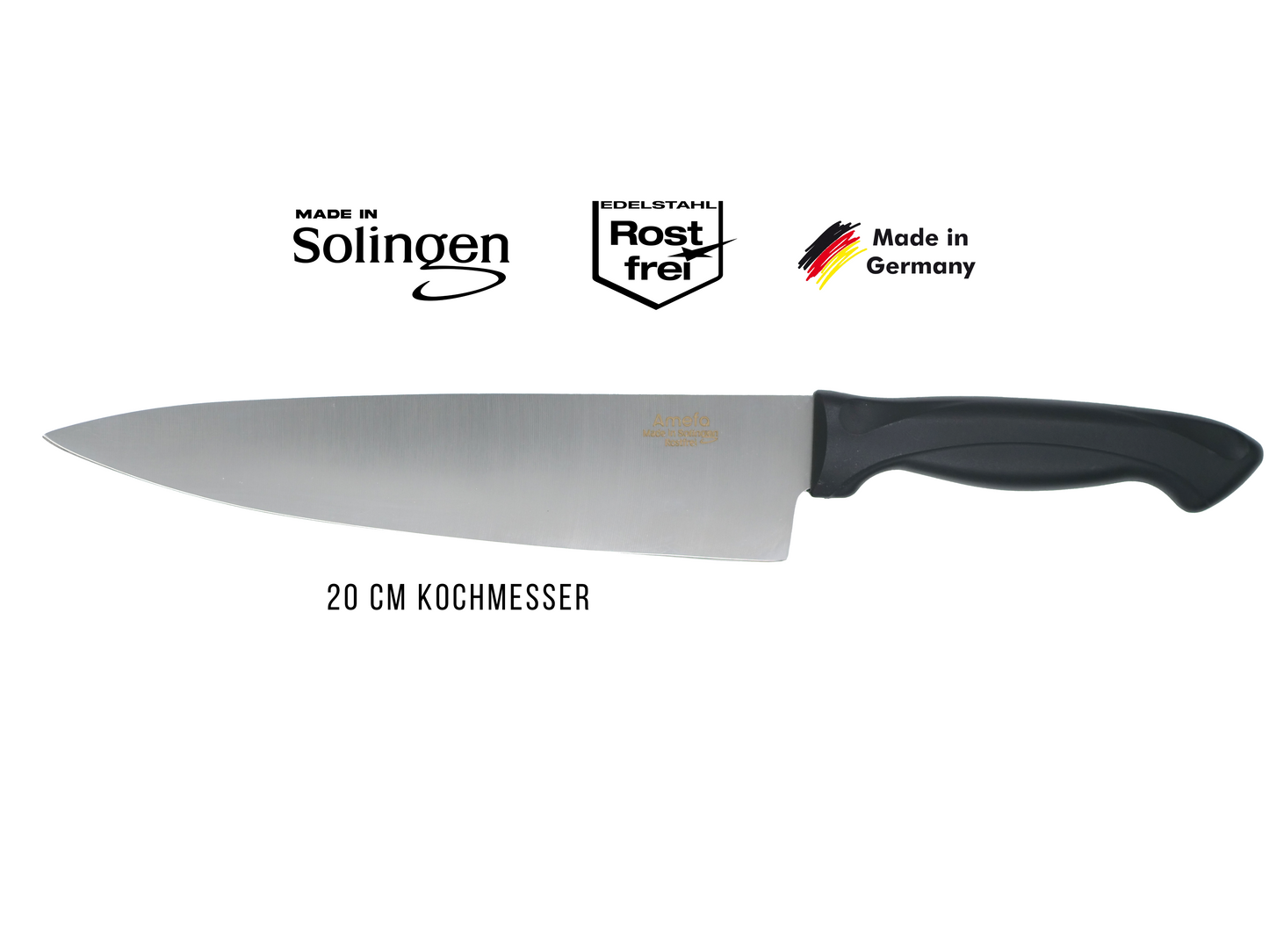 Kochmesser 20cm SOLINGEN AMEFA , Rostfrei, Klingenstahl, Made in Germany